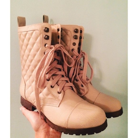 Charlotte Russe Shoes - Cream Colored Booties