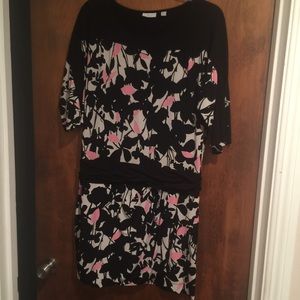 pink and black dress barely worn great condition