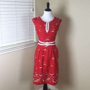 ASOS TROLLIED DOLLY Seaside Dress Size Medium