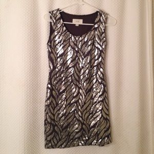 Silver Sequined Dress
