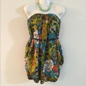 Beautiful strapless dress for summer