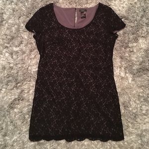 Stunning black lace shift dress by Talula