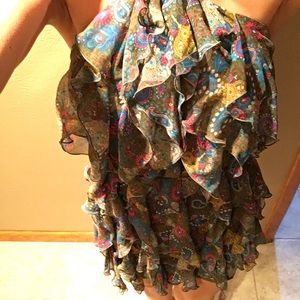 Vera Wang sz 7 layered dress w/ matching jacket