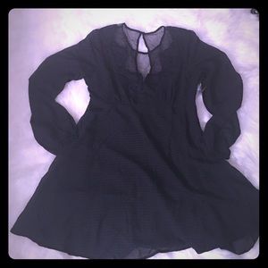 Free People Black Lace Dress Size 2 Flowy