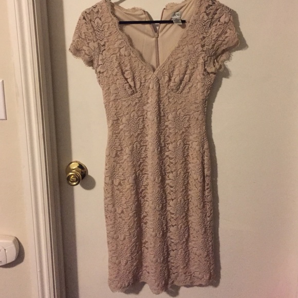Nude lace dress