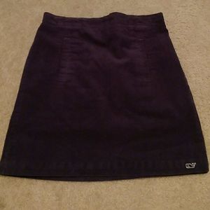 Vineyard vines girls blue cord skirt 10