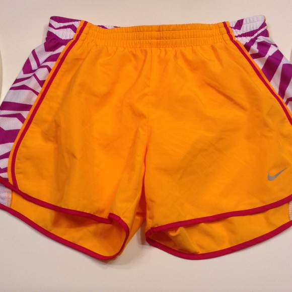 Nike Pants - NWOT Nike Dri-fit Orange and Purple Tempo Shorts