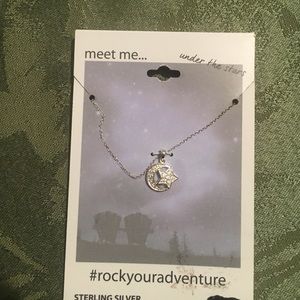 Moon and stars necklace