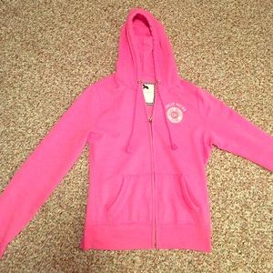 Gilly Hicks Zip Up Hoodie - Hot Pink size L