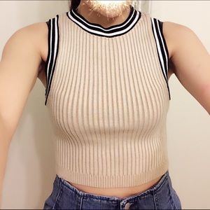 Contrast-Trim Sweater