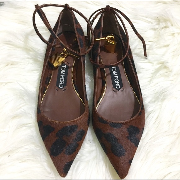 Tom Ford Ballerina Flats w/Locks Sz.5.5