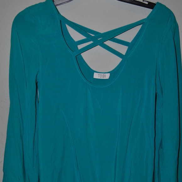Turquoise crossed dress