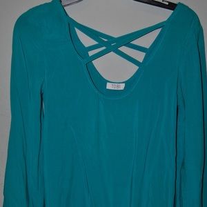 Turquoise crossed dress