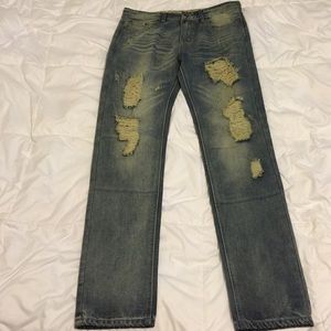 Men's Distressed Jeans Size: 34