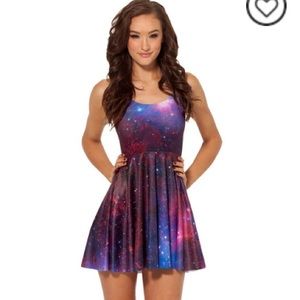 Galaxy Purple Reversible Skater Dress