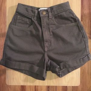 American Apparel  High Waste Shorts