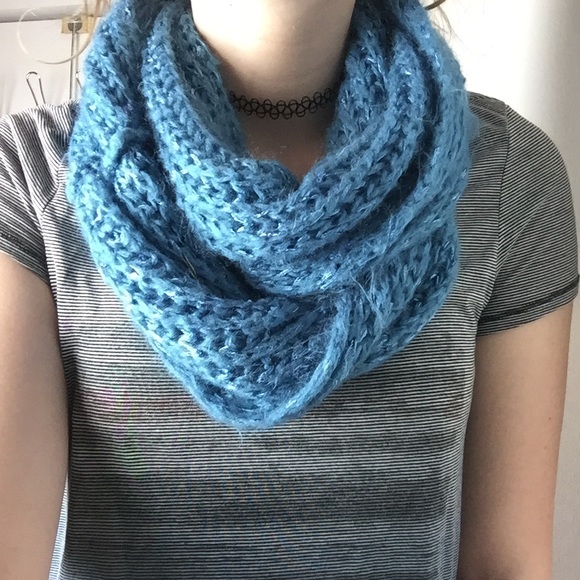 Blue Infinity Scarf