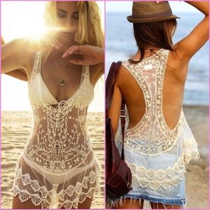 🎉HOST PICK 4/16, 8/28🎉 Lace Beach Cover Up