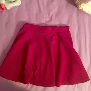 Red skirt