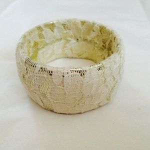 White Lace Bangle