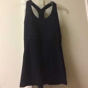 Black Lululemon Form Fitting Racerback Tank