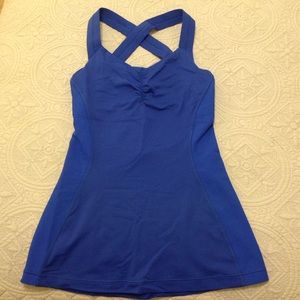 lululemon athletica core kicker tank in blue sz 2