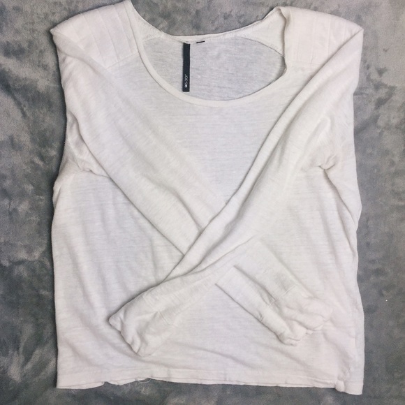 plain white long sleeve shirt