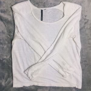 plain white long sleeve shirt