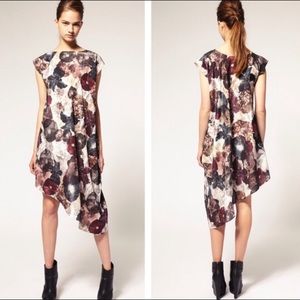 ASOS asymmetrical floral dress