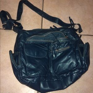 Teal cross body purse