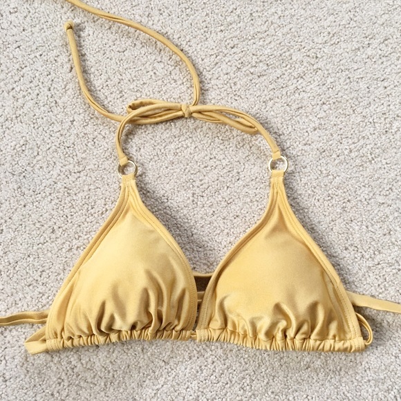 Express Gold Bikini Top