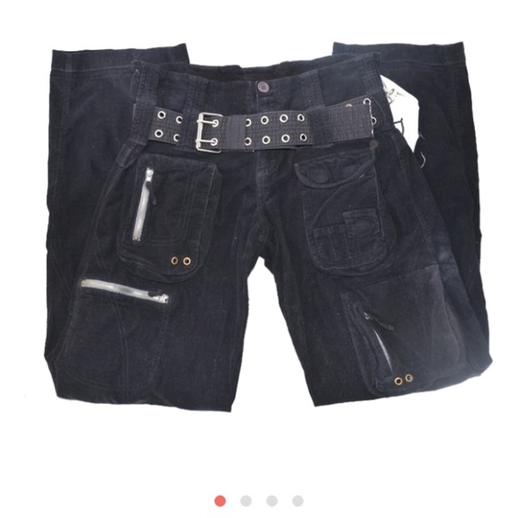 Pete & Greta Johnny Was cargo pants black size 0