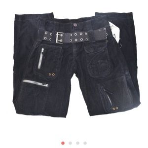 Pete & Greta Johnny Was cargo pants black size 0