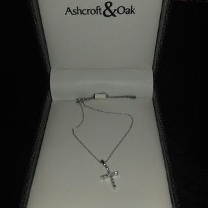 Silver cross necklace