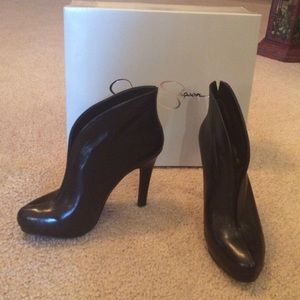 Jessica Simpson Black Leather Booties