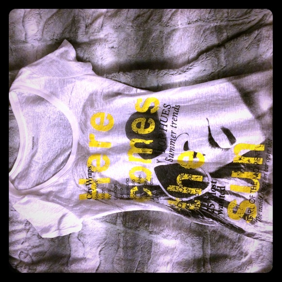 Express burnout fitted t-shirt xs