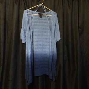 Ladies short sleeve long cardigan