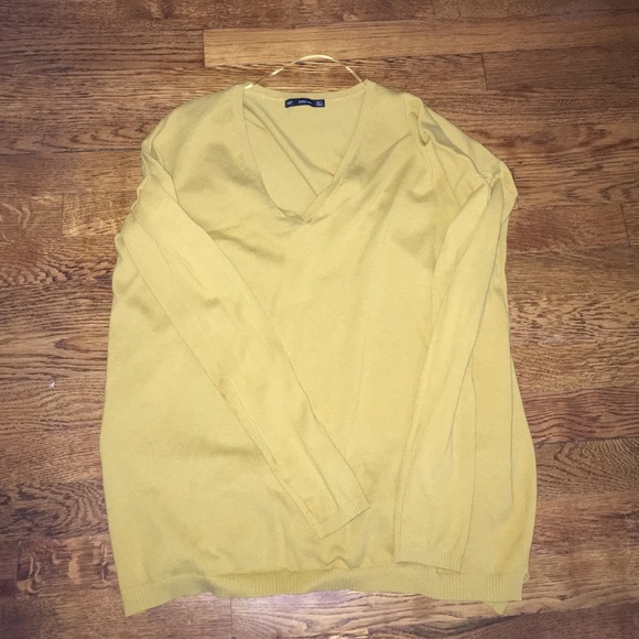Zara mustard yellow sweater