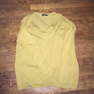 Zara mustard yellow sweater