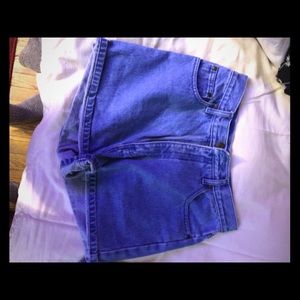 High waisted Jean shorts