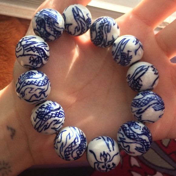 Ceramic Bead Bracelet - Picture 2 of 2