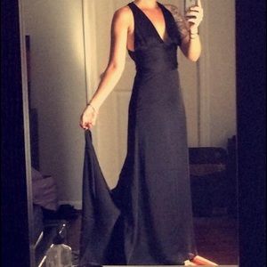 Full length formal dress with train.