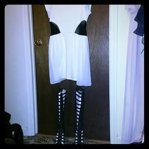 WHITE & BLACK Contrast dress