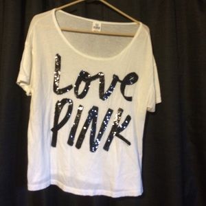 Ladies VS pink crop top
