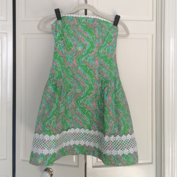 Lily Pultizer strapless sundress Size 00