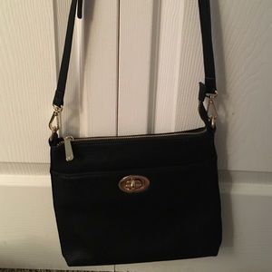 Charming Charlie black (gold hrdwr) cross-body
