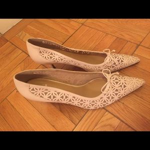 Stuart Weizmann elegant tan leather lace shoes