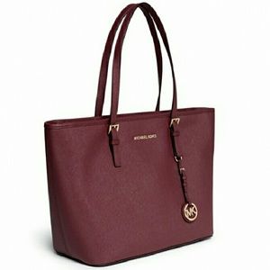 Michael kors large saffiano jet set tote