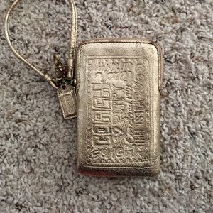 Coach phone and card holder