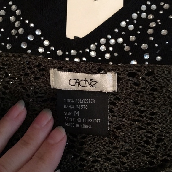 Cache Olive green crochet tunic - Picture 3 of 3